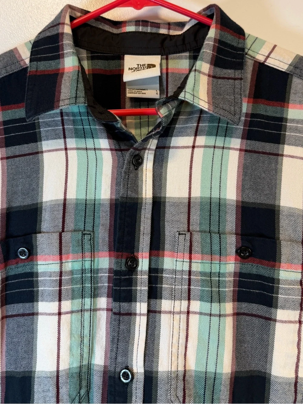 The North Face black green face